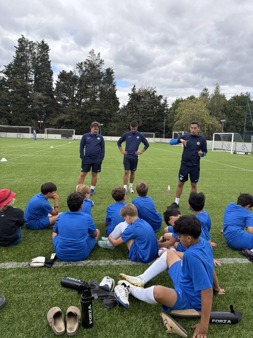 Los entrenadores del Chelsea, antes de empezar