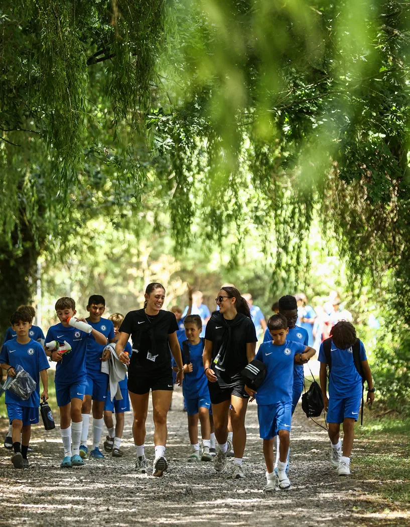 Acompañados por el staff en todo momento